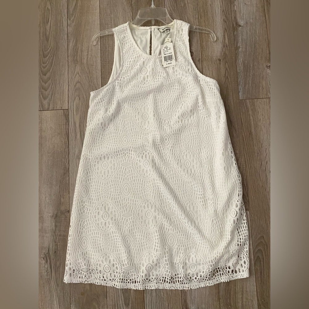 White eyelet Lace Dress Speechless brand 
size XL juniors